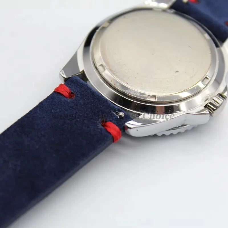 Soft Suede Watch Band 18mm 20mm 22mm Leather Strap Brown Blue Black Belt Replacement for Seiko Quick Release Men Women Bracelet