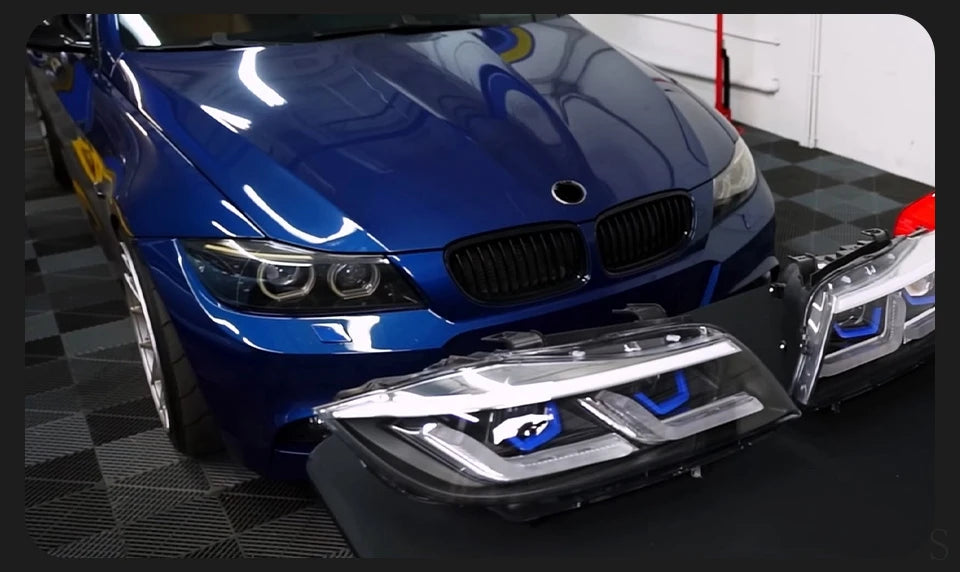 AKD Auto Styling BMW E90 3 Series 2005-2012 Headlight Assembly Upgrade Latest G28 Design Dynamic Signal Light LED Headlight Acce
