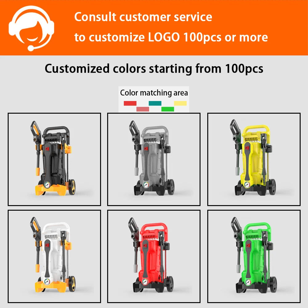 80Bar High Pressure Washer, 2800W Portable Car Power Washer w/Brushless Motor - For Garden, Home, Auto Detailing Cleani