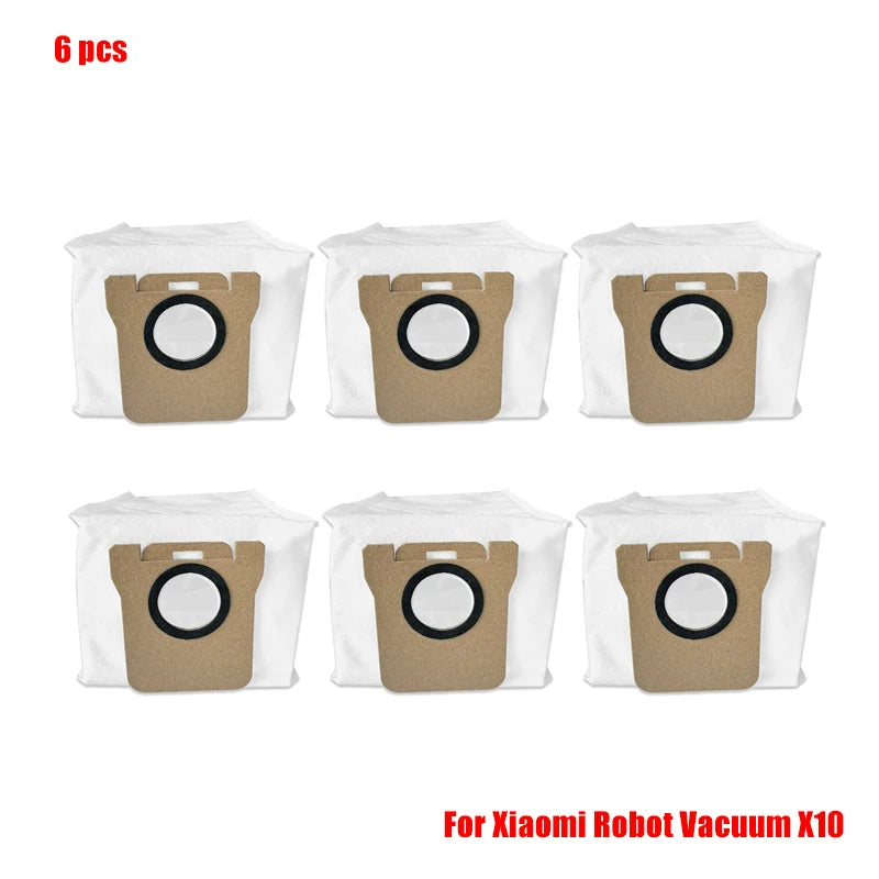 For Xiaomi Robot Vacuum X10 Robot Vacuum Cleaner Parts Replacement Main Side Brush Hepa Filter Mop Cloth Dust Bag Accessories
