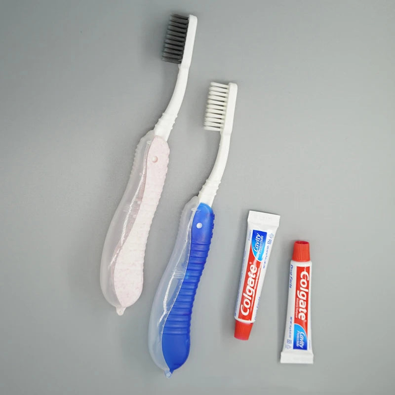 1pc Portable Disposable Foldable Travel Camping Toothbrush Tooth Oral Cleaning Tools