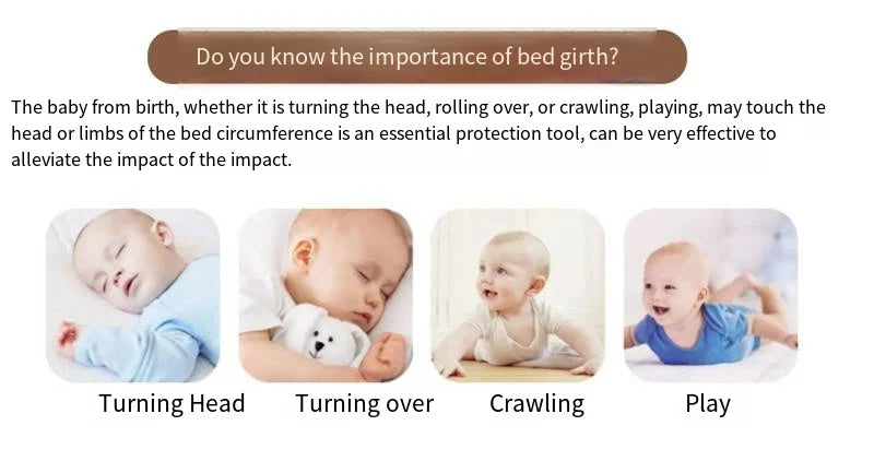 Baby Cot Bumper Baby Cot Braided Bed Bumper for Baby Safety Braid Bed Accessories Bed Circumference for Newborns Braid Rails