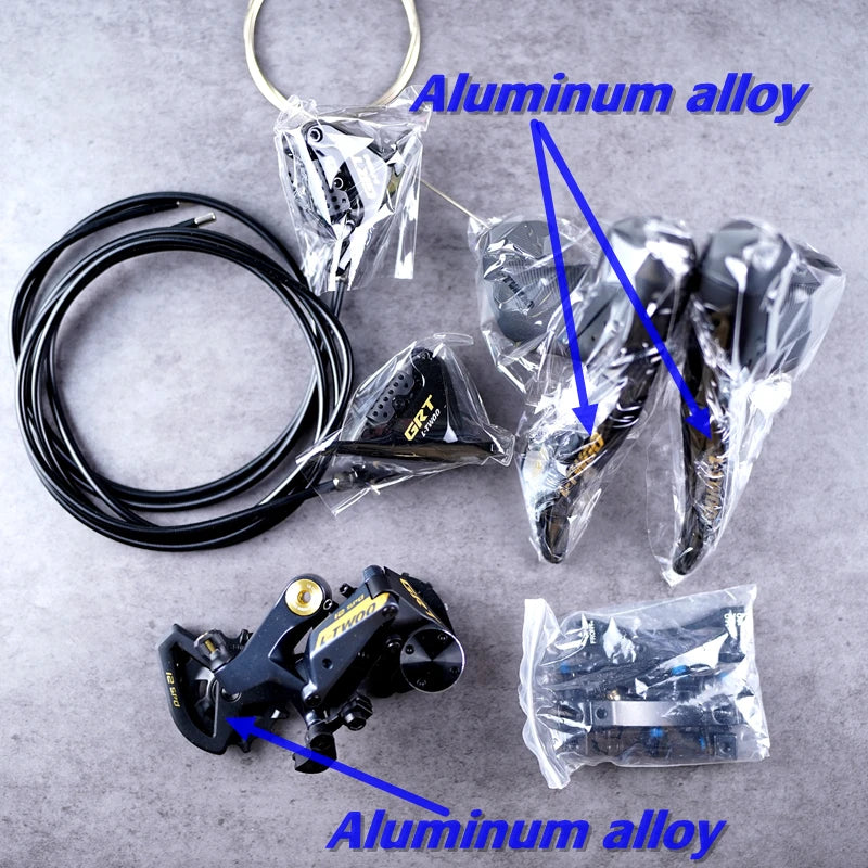 LTWOO GRT / GR9 Disc 1x12s / 1x11s Road Hydraulic Disc Brake Gravel Groupset, 5 kit, Benchmark GRX