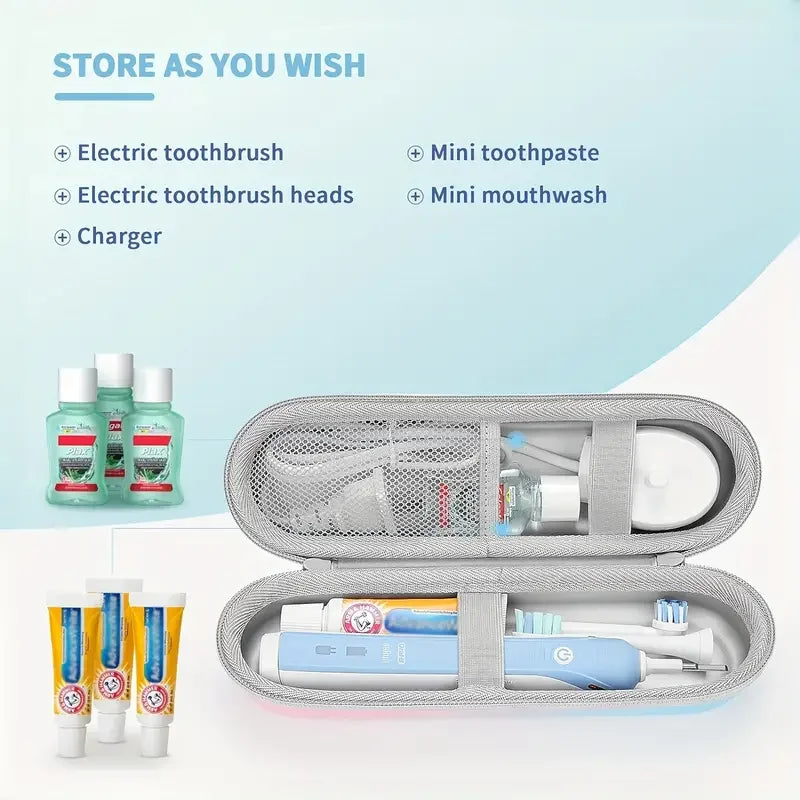 1pcs Portable EVA Storage Case For Electric Toothbrush Carrying Hard Case Protective Shell Organizer Holder Travel Accessories