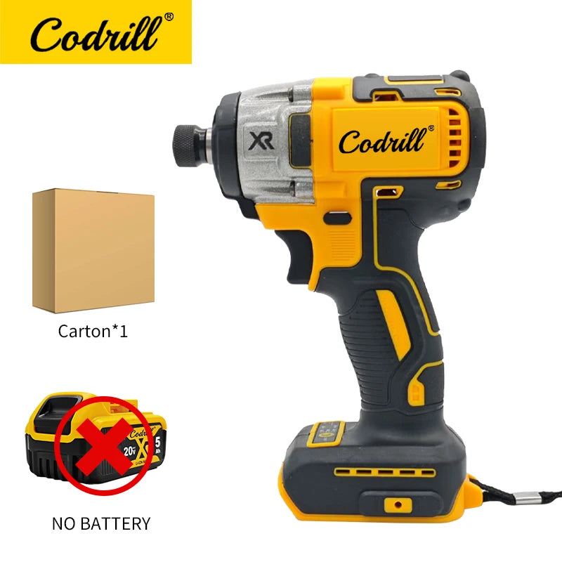 For Dewalt 20V Battery PIN Electric Impact Driver Drill 3250RPM Speed Brushless Motor Electric Screwdriver 20V Power Tools