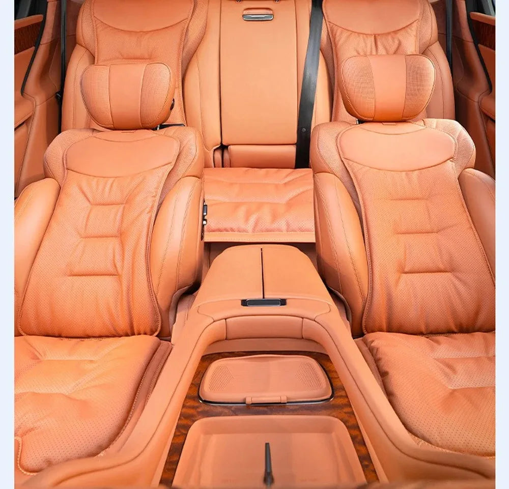 Car Seat Cushion Premium Comfortable Leather Car Seat Cushion Thickened Non-slip Single Piece Front and Rear Seat Cushion