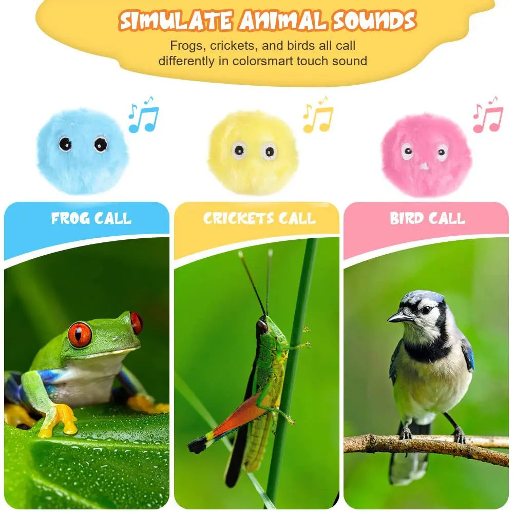 Smart cat and dog toys palla interattiva peluche Electric catnip training toys kittens and puppies touch vocal pet plush bark ba