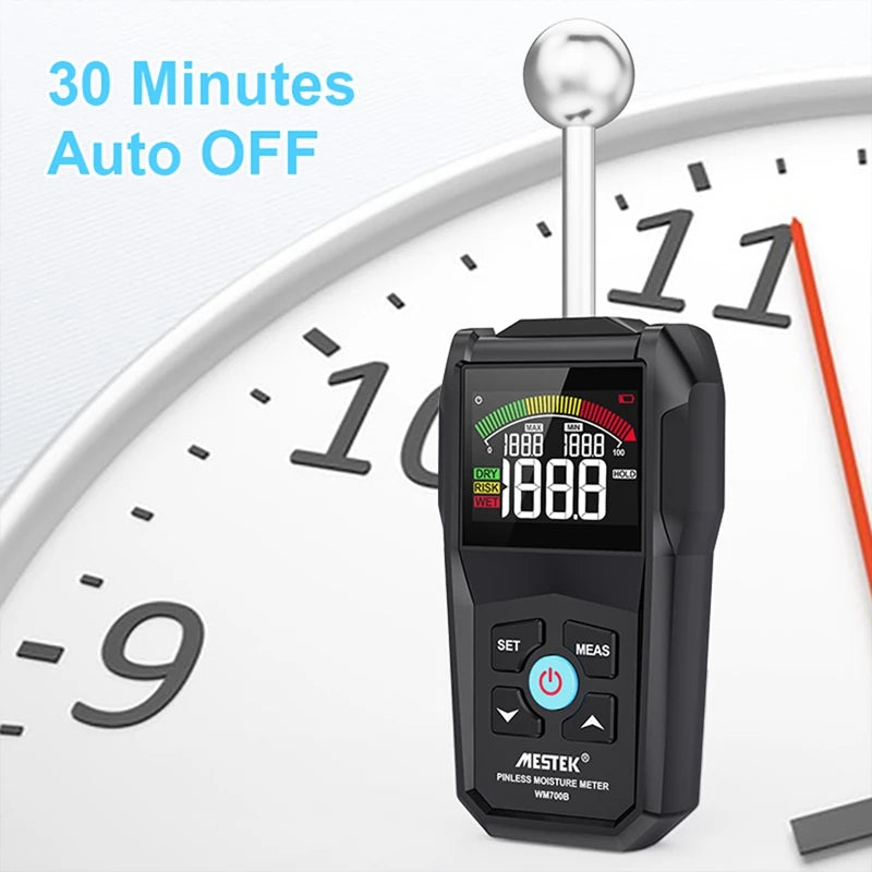 1PC MESTEK WM700B Digital Wood Hygrometer without Contact Wood Moisture Detector High Quality