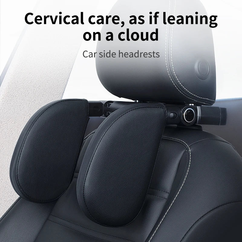 The fifth-generation upgraded multi-functional side pillow built-in invisible storage hook and aromatherapy box car travel side