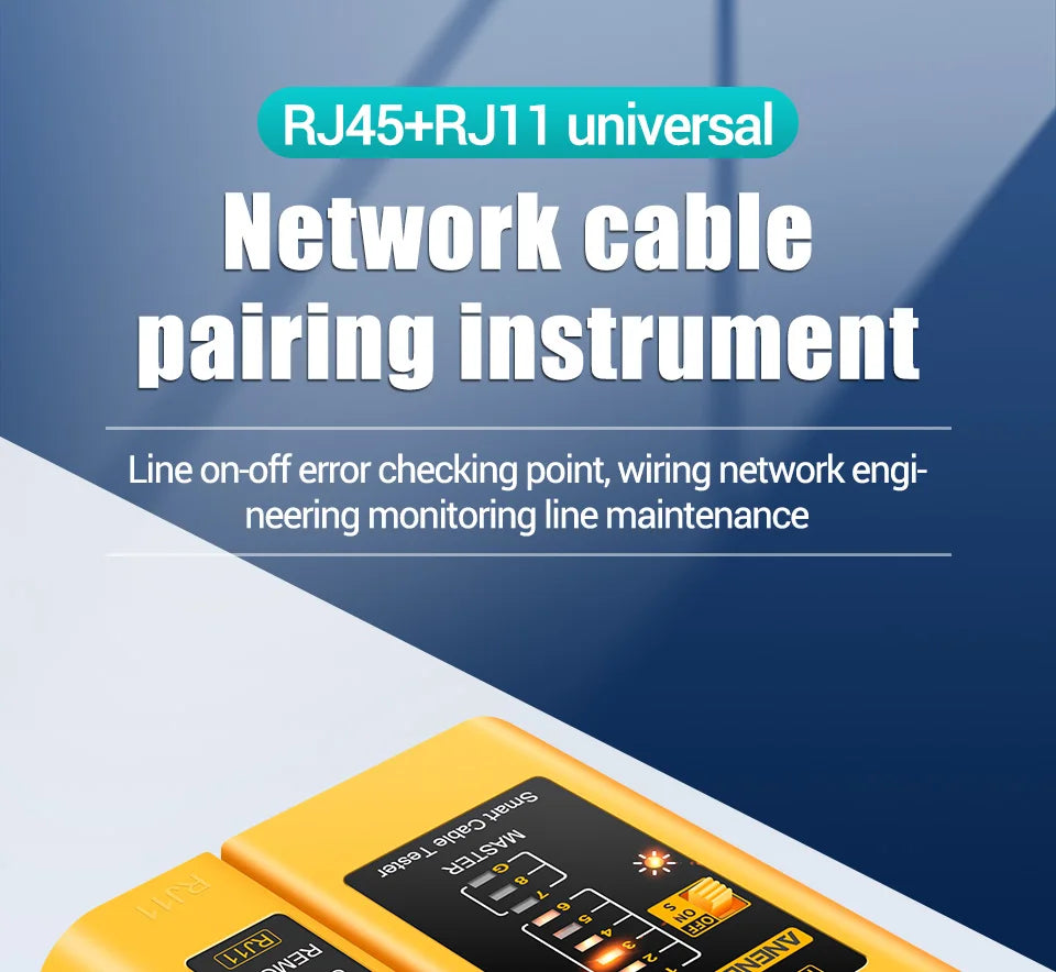ANENG M469D Cable lan tester Network Cable Tester RJ45 RJ11 RJ12 CAT5 UTP LAN Cable Tester Networking Tool Network Repair