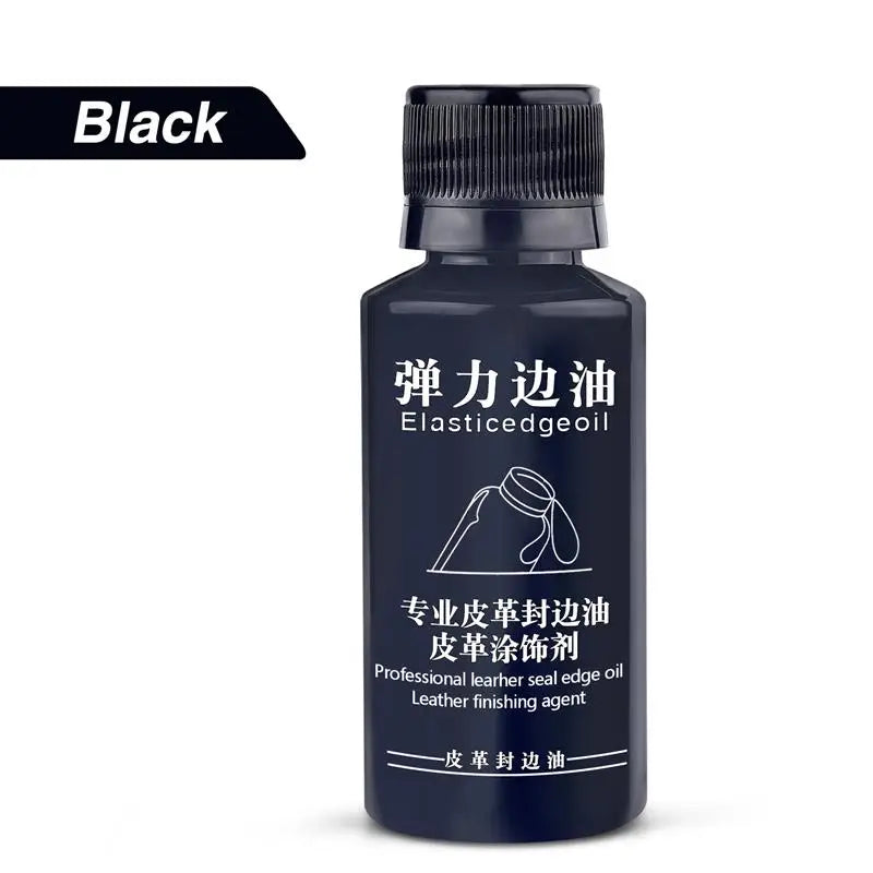 30ml Stretch Matte Elastic Edge Sealing Oil Leather Dye Coloring Coats Edges Repair Wrap Liquid DIY Leather Craft Paint Pigment