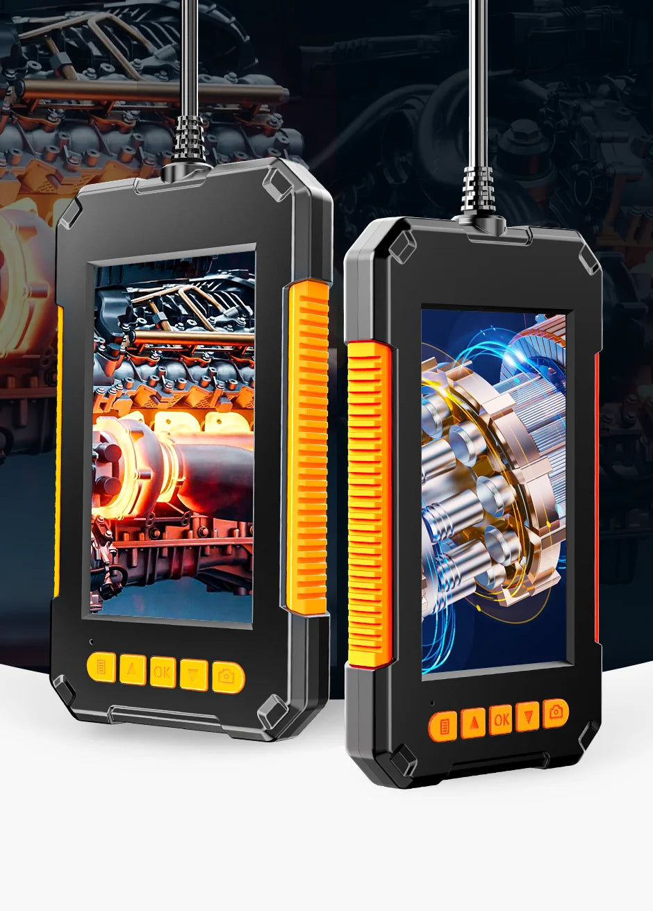Industrial Endoscope Camera 1080P 4.3 "Single Dual Lens HD1080P Car Inspection Borescope Supports Photo Snap and Video Recording