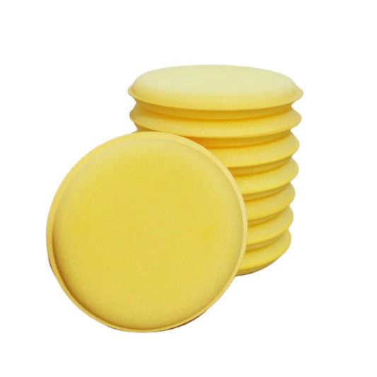 6PCS Welt waxing sponge Car Wash Beauty High-density small round sponge car polishing waxing sponge wipe