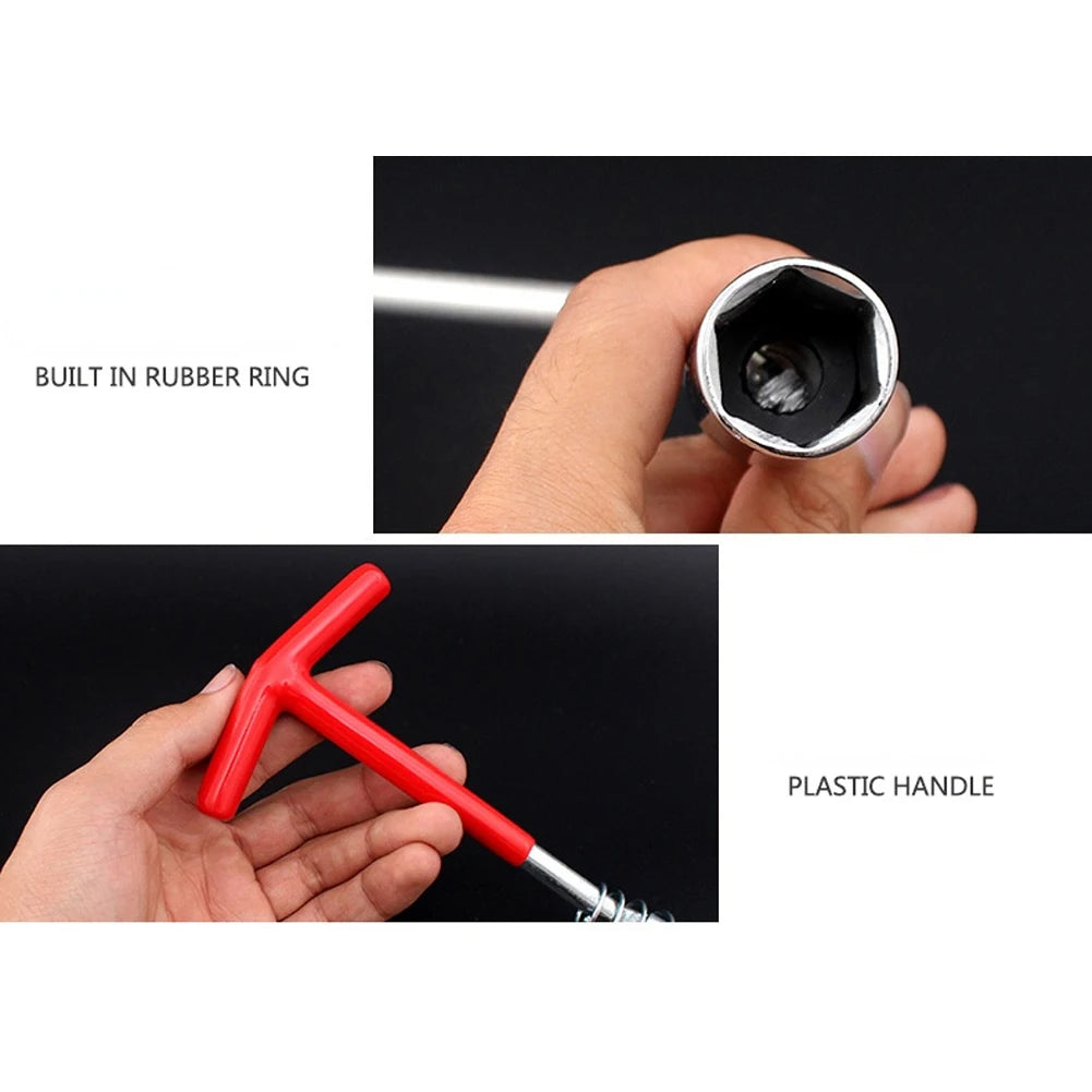 Universal 14mm/16mm/21mm Spark Plug Removal Tool Wrench 360 Degree Rotation Spark Plug Removal Socket Wrench Auto Repair Tool
