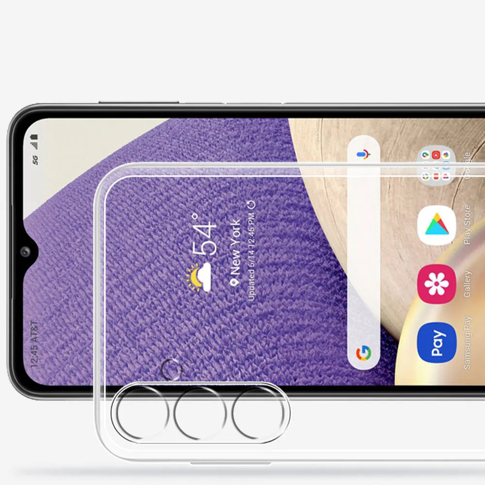 Clear Case For Samsung Galaxy M16 M55 M62 M54 M53 M35 M34 M33 M32 M23 M15 M14 M13 F16 F15 F14 F13 5G Soft Silicone Back Cover