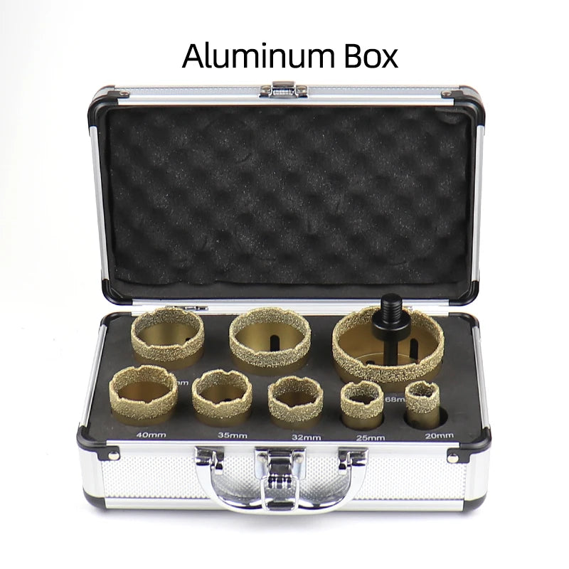 M14 Diamond Core Bit Set For Stone Granite Glass Marble Angle Grinder Bit Porcelain Tiles Crowns Set Matel Crowns 9PCS
