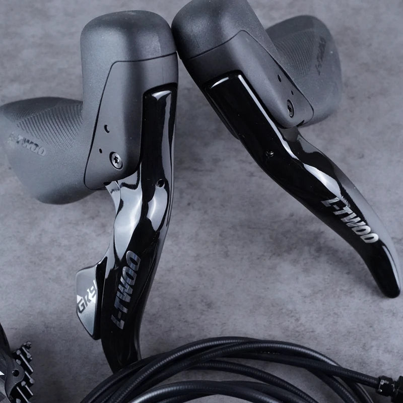 LTWOO GRT / GR9 Disc 1x11s / 1x12s Gravel Hydraulic Disc Brake Groupset + ZRACE XG Flat Mount Brake Caliper, Carbon Fibre