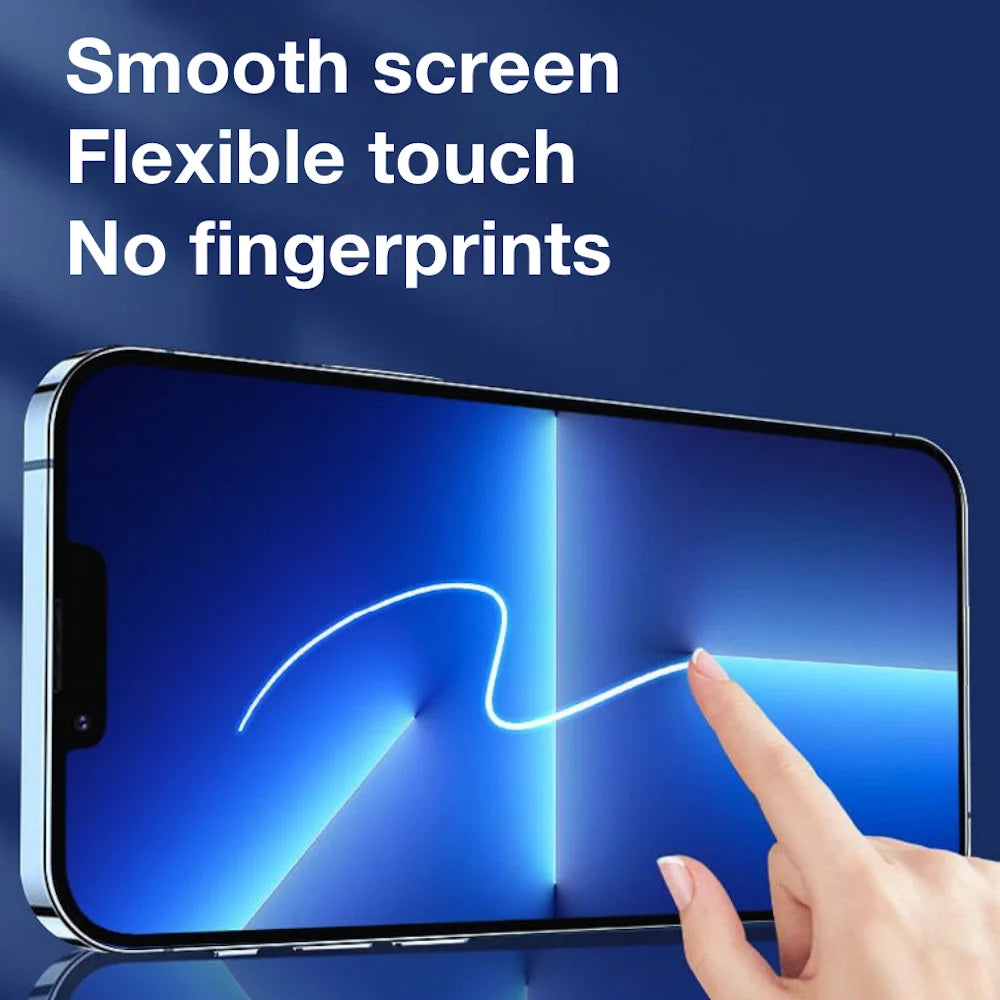 2Pcs For iPhone 16 15 14 13 12 11 XR XS Pro Max Plus Screen Protector Toughened Glass Phone With Install Kit Remove Magicjohn