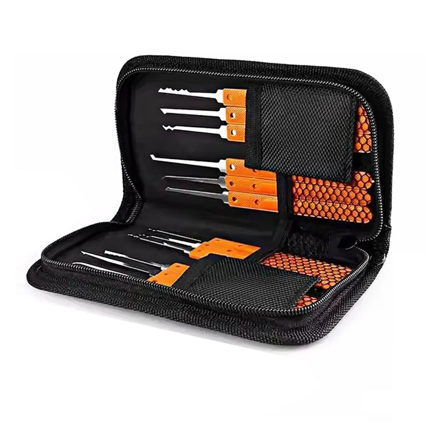 17pcs Blue/Black/Grey/Orange Handle Locksmith Tools Beginner Training Lock Kit Locksmith Lock Picking Professional Multi-Tool