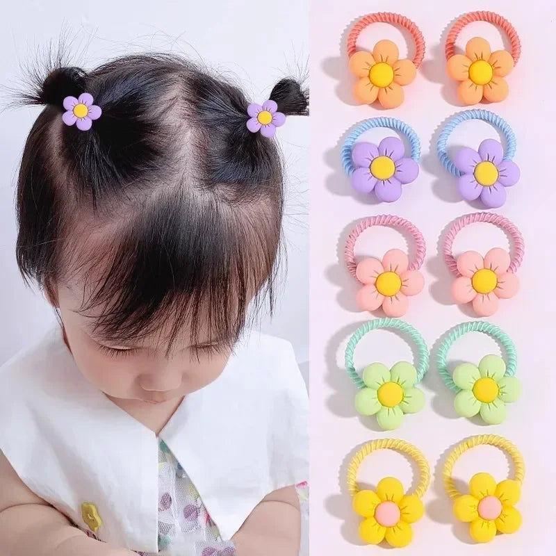 Children's Rubber Bands Do Not Harm Hair Girl Headbands Korean Baby Accessories Rings Tie Rubber Bands Little Girl Headbands