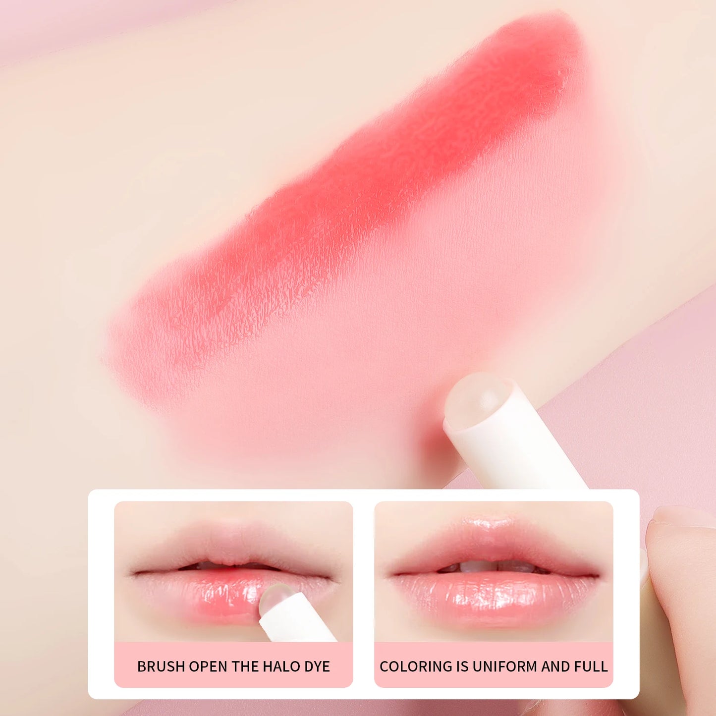 lip brush, 1pcs Plastic Cute Covered Portable for Smoother & Fuller Lip Appearance makeup brush For Making Up Supply