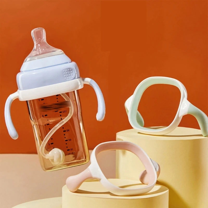 Square Shape Handle Feeding Bottle Lightweight for Hegen Handle Easy Grasp for Baby 6M+  Bottle Cover Replacement Dropshipping