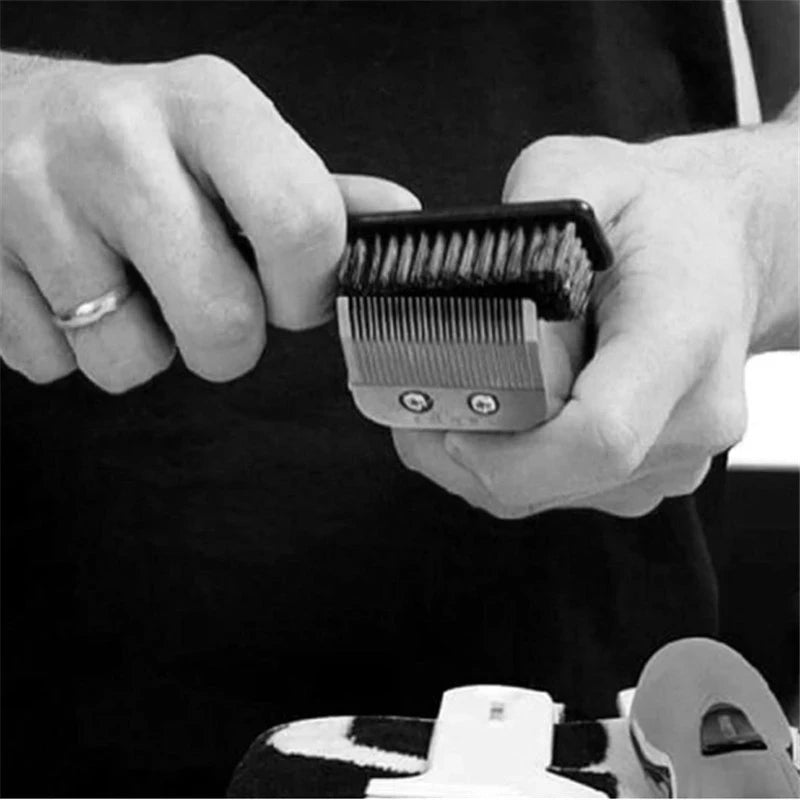 Men Beard Comb Mustache Grooming Brush Barber Soft Hair Cleaning Brush Portable Travel Face Duster Broken Hair Remove Comb