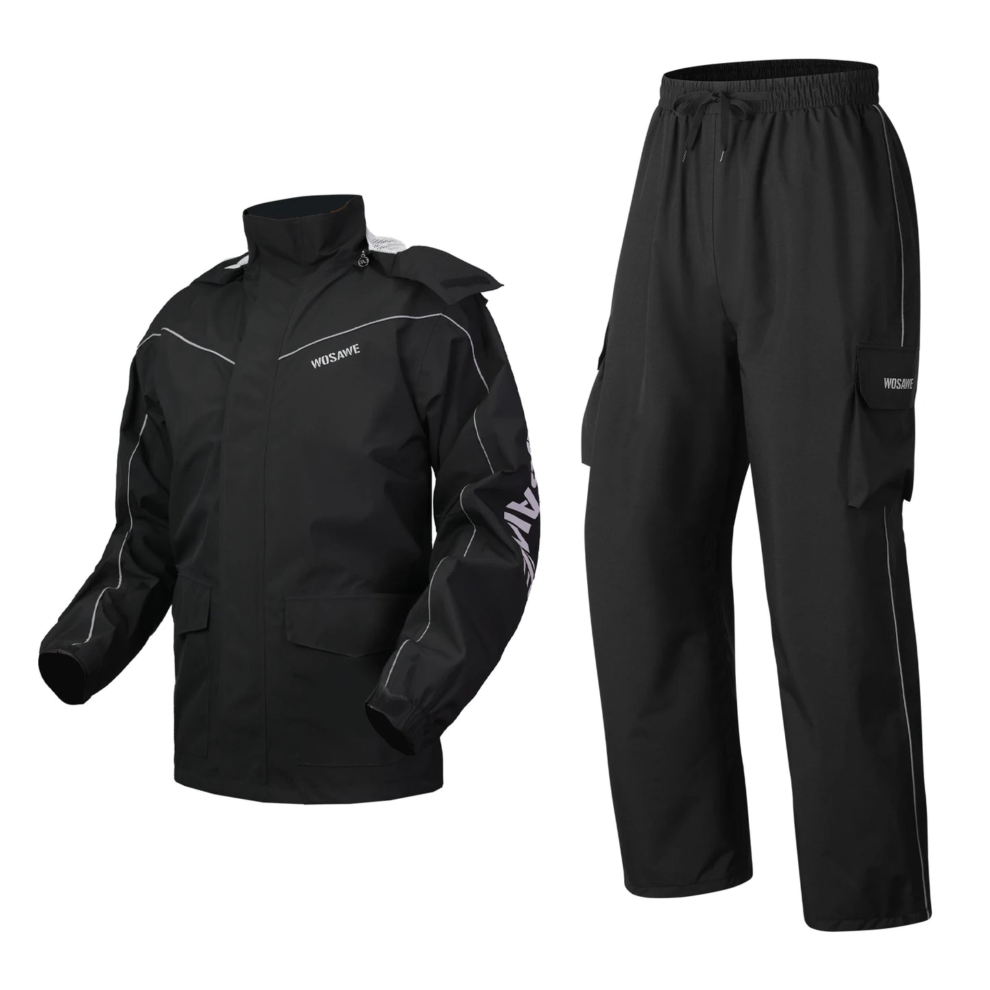 Motorcycle Raincoat Men Women Waterproof Motorcycle Rider Raincoat Suit Moto Raincoat Rain Coat Jacket Pants Biker Rain Set
