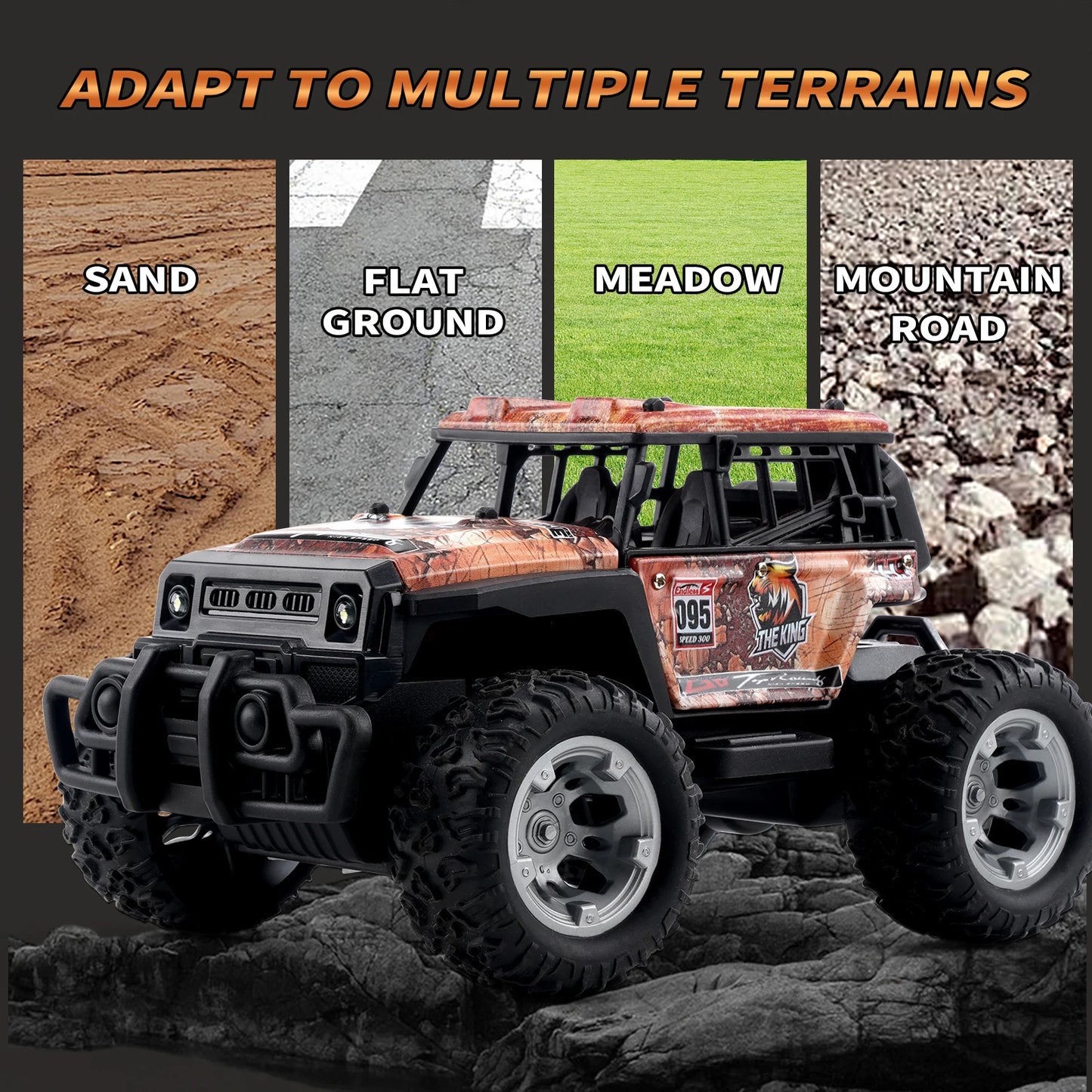 2.4G RC Car Electric Drive Off-Road Big Wheel High Speed Purple Remote Control Trucks Girls Toys for Children