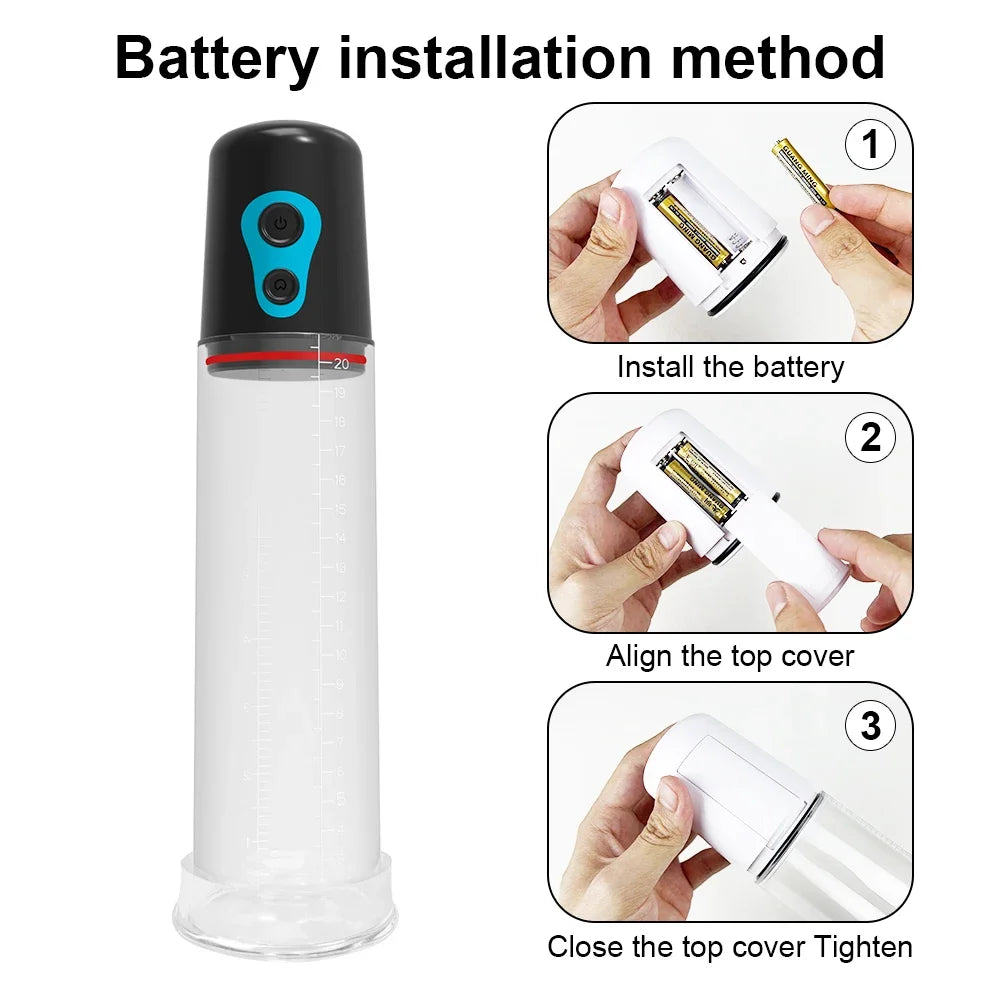 Sex Toys Electric Penis Pump Penis Enlarger Vacuum Pump for Men Adult Male Masturbator Penile Bigger Trainer Penis Enlargement