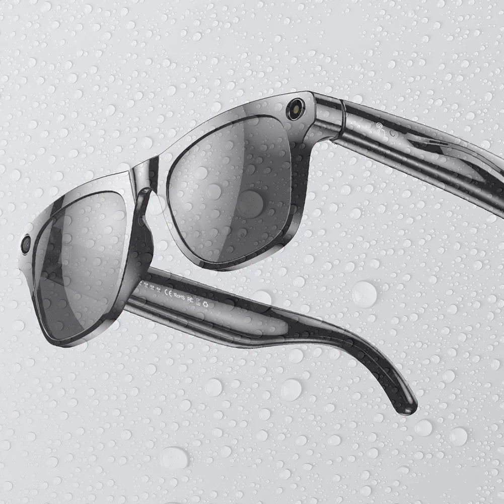 1080P HD AI Smart Glasses Chat GPT 100MP Camera Sunglasses Bluetooth Call 260Mah Battery Voice Assistant Control Smart Glasses