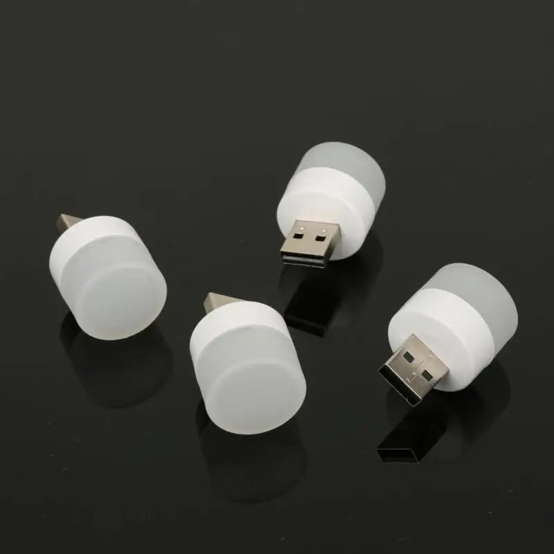 oobest USB Night Light Portable Eye Protection Reading Plug Bulbs Mini LED Lamp Computer Mobile Power Charging Small Book Lights