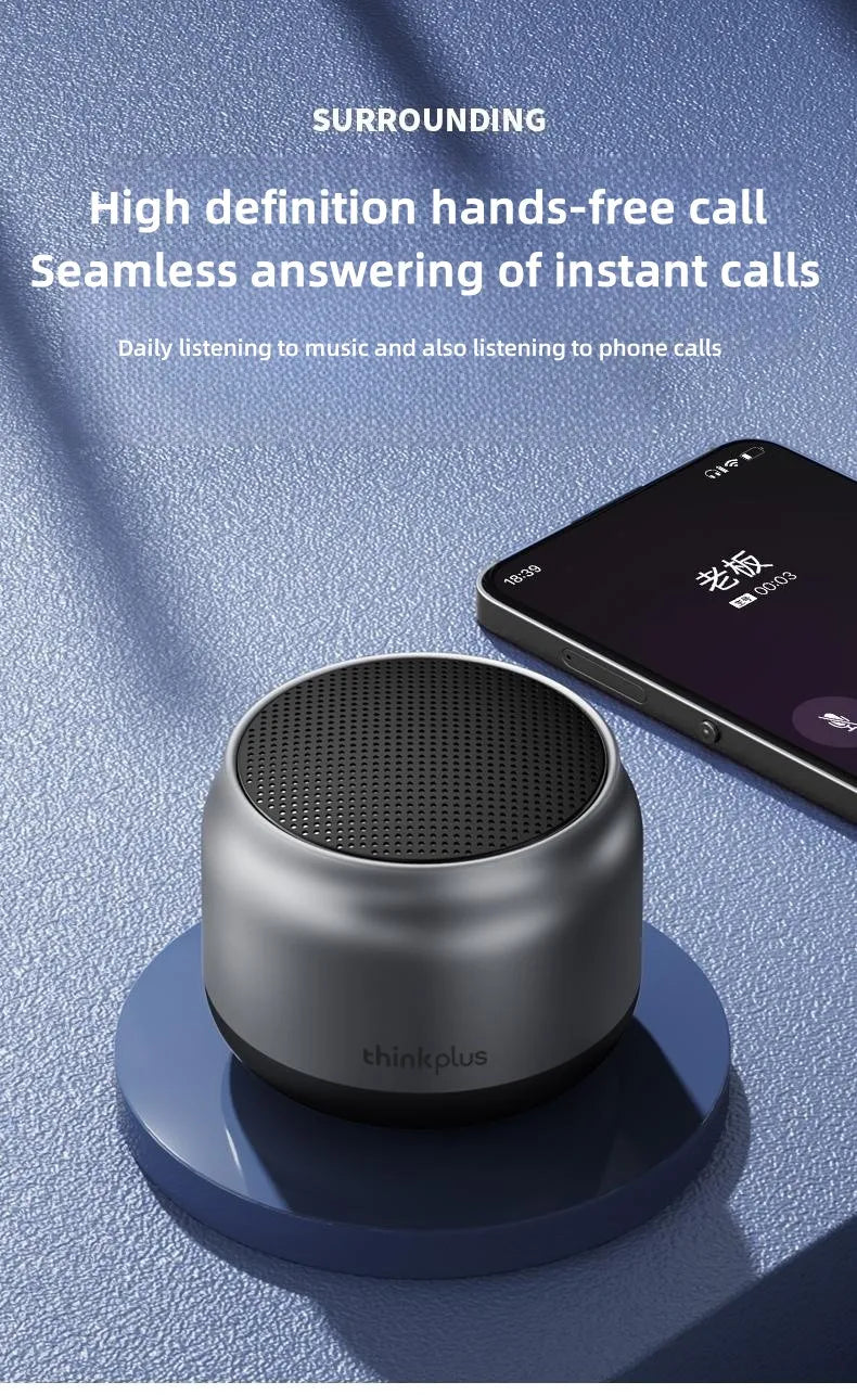 Lenovo K30 Wireless Bluetooth Speaker Portable Mini Outdoor Wireless Speakers Music Surround Loudspeaker HD Voice Shocking Bass