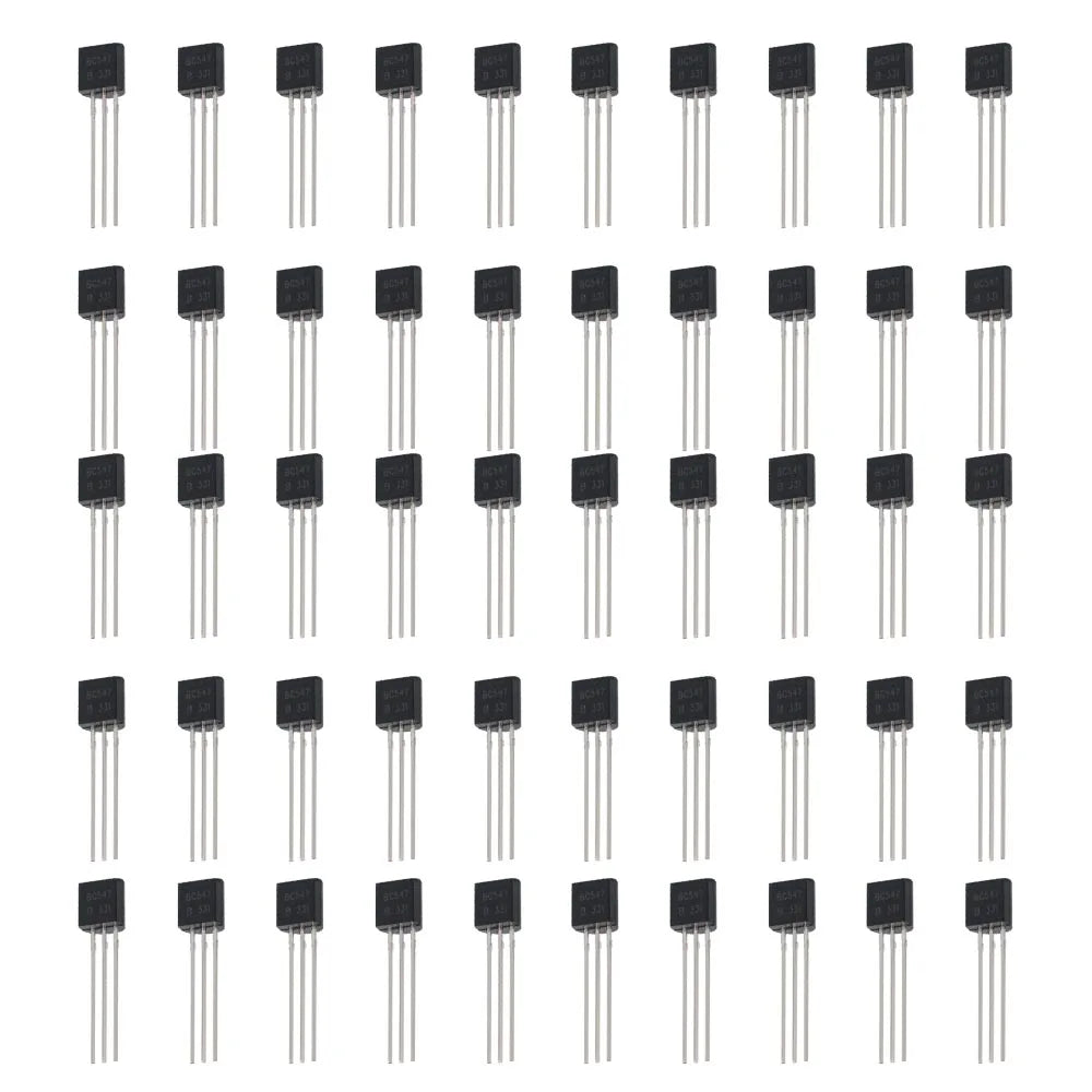 100PCS BC547B BC547 TO-92 Bipolar Transistors BJT NPN 45V 100mA Transistor Kit