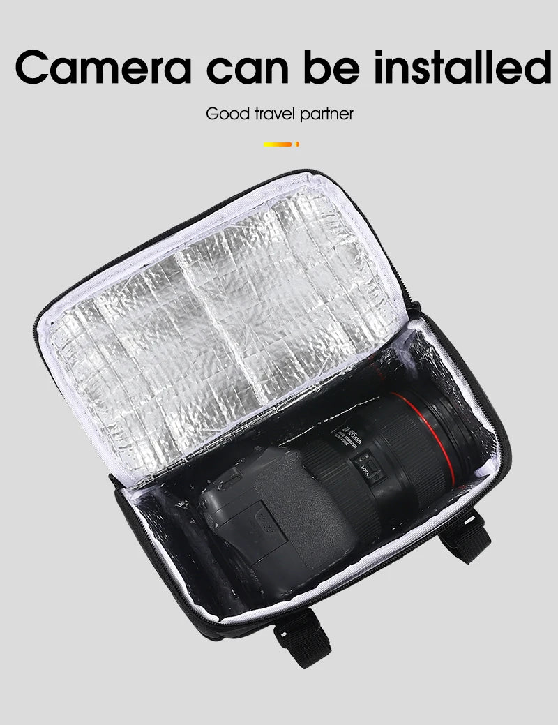 WEST BIKING 4.5L Bike Front Bag Touch Screen Phone Handlebar Bag Insulated Bicycle Cooler Bag MTB Road Cycling Accessories