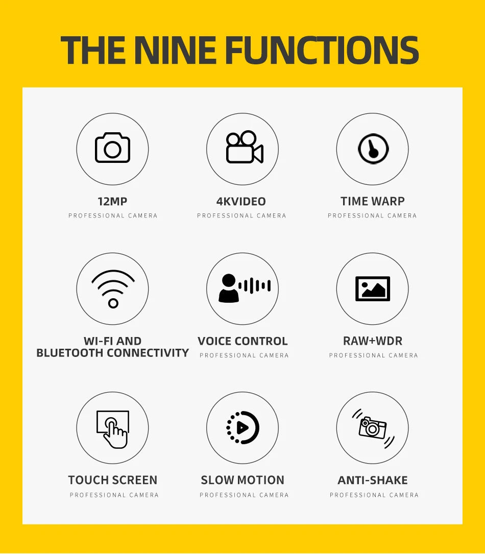 GoPro HERO5 Black Sports Camera 4k Ultra HD Video 1080P Anti Shake Cycling Helmet Go Pro Camera Optional Memory Card