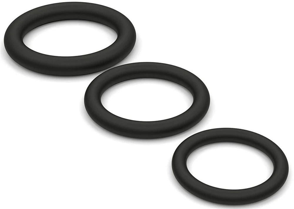 Silicone Penis Ring Set Sex Toys for Men 3 PCS Silicone Luminous Locking Ring Delayed Ejaculation for Men Adult Sex Toys