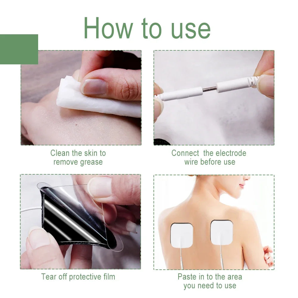 10/20/50PCS Tens Electrode Pads Gel For Acupuncture Physiotherapy Massager Patches Slimming Pulse EMS Muscle Stimulator Sticker