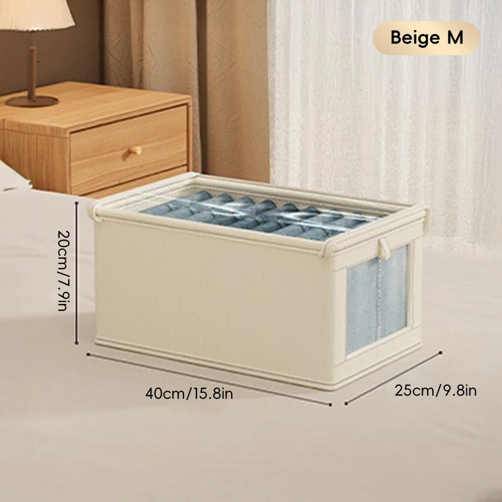 Foldable Transparent Large Capacity Covered Clothing Storage Artifact Seasonal Clothing Rotation Storage Moving Wardrobe