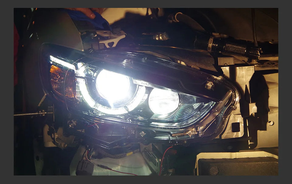 Auto Parts For Mazda 6 Atenza Headlights 2013-2016 latest Styling LED Daytime Lights Dual Projector Car Accesorios Modified