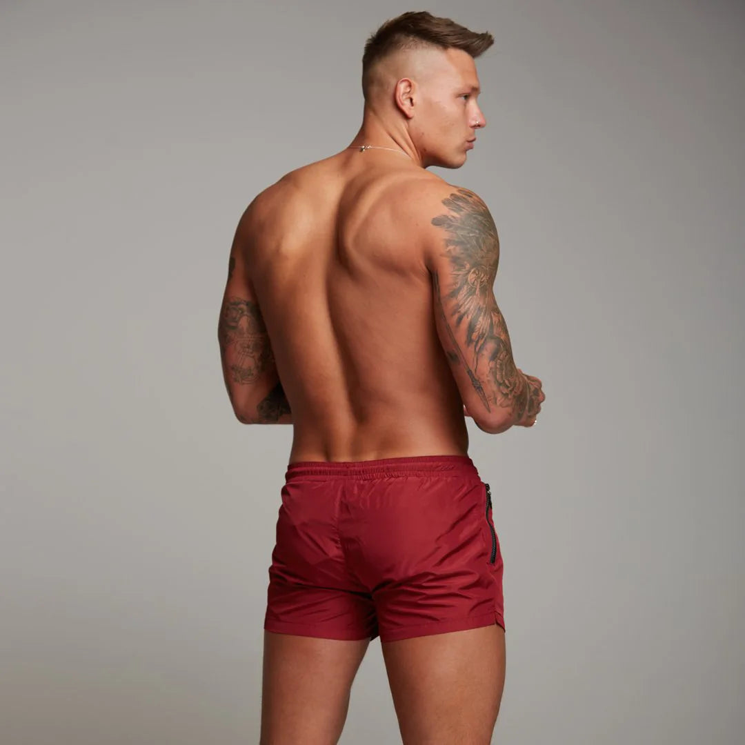 Cross-border new summer export sweat-absorbent quick-drying sports pants fitness running slim shorts men's three-point shorts