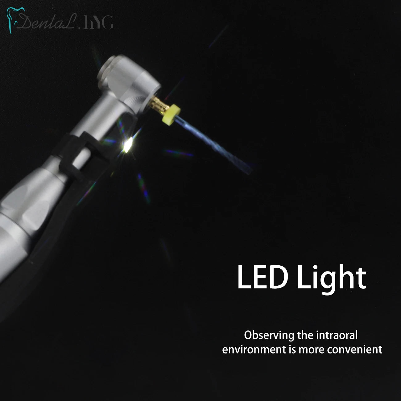 Dental Wireless Endo Motor Smart 9 Programs with LED Lamp and 16:1 Reduction Contra Angle Endodontic Instrument