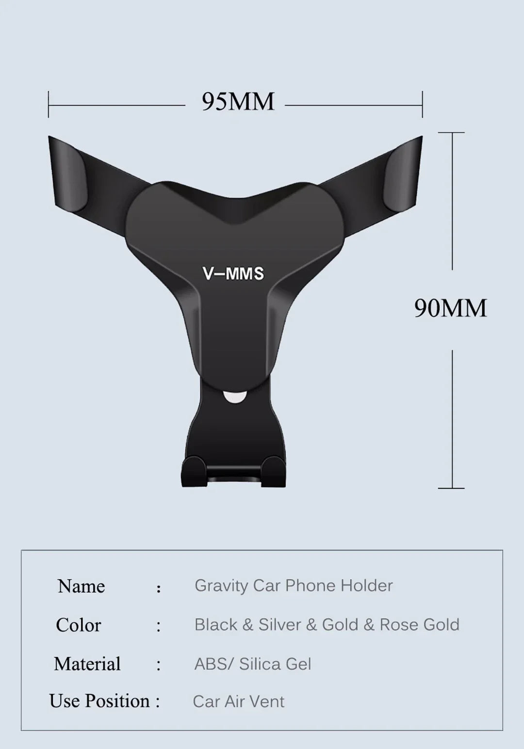 Gravity Car Holder Auto Air Vent Mount Clip Bracket Cell Holder No Magnetic GPS Mobile Phone Stand for IPhone 14 13 Samsung