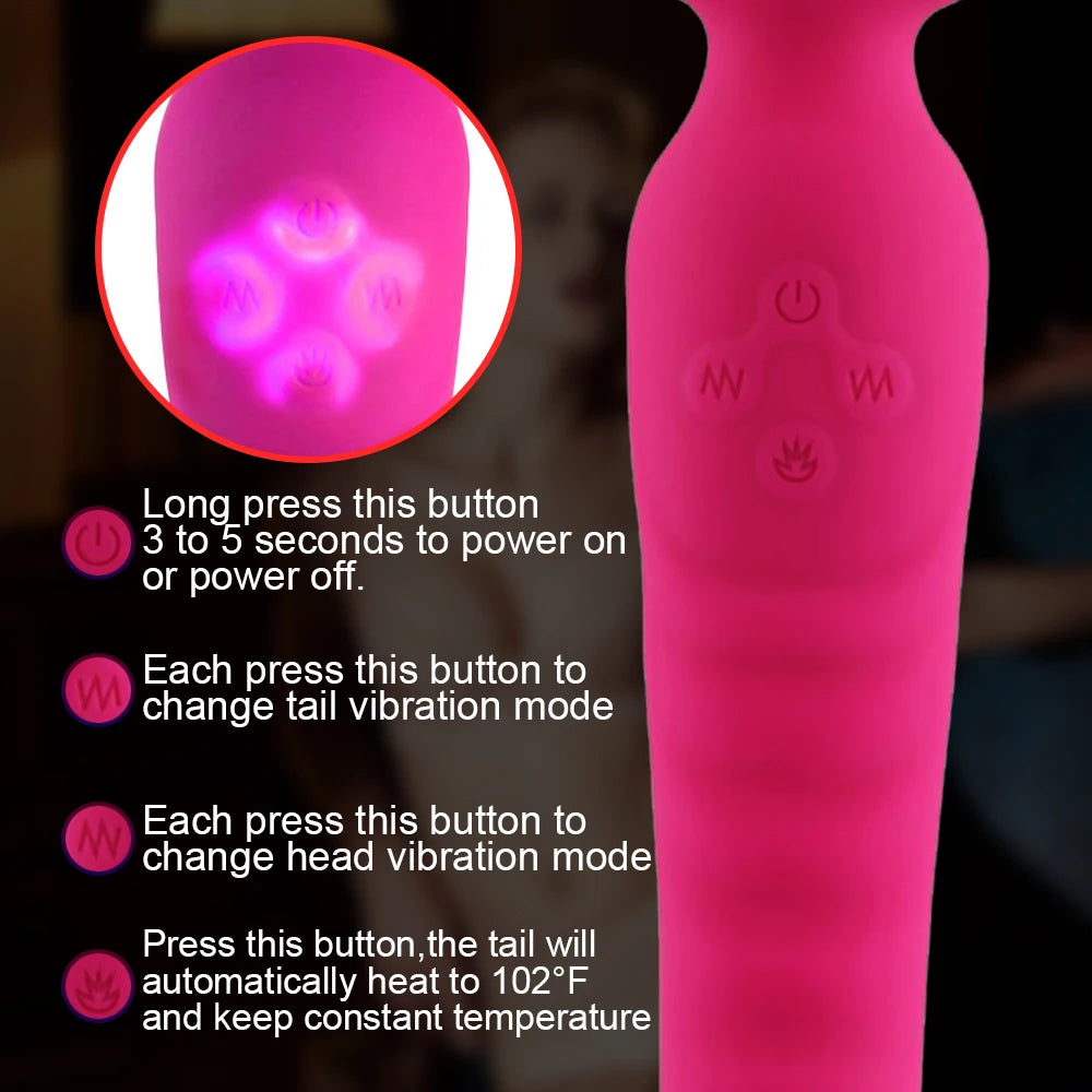Powerful AV Magic Wand Dildo Vibrator for Women Clitoris Stimulator Erotic Toys G Spot Vagina Massager Adult Sex Toys for Female
