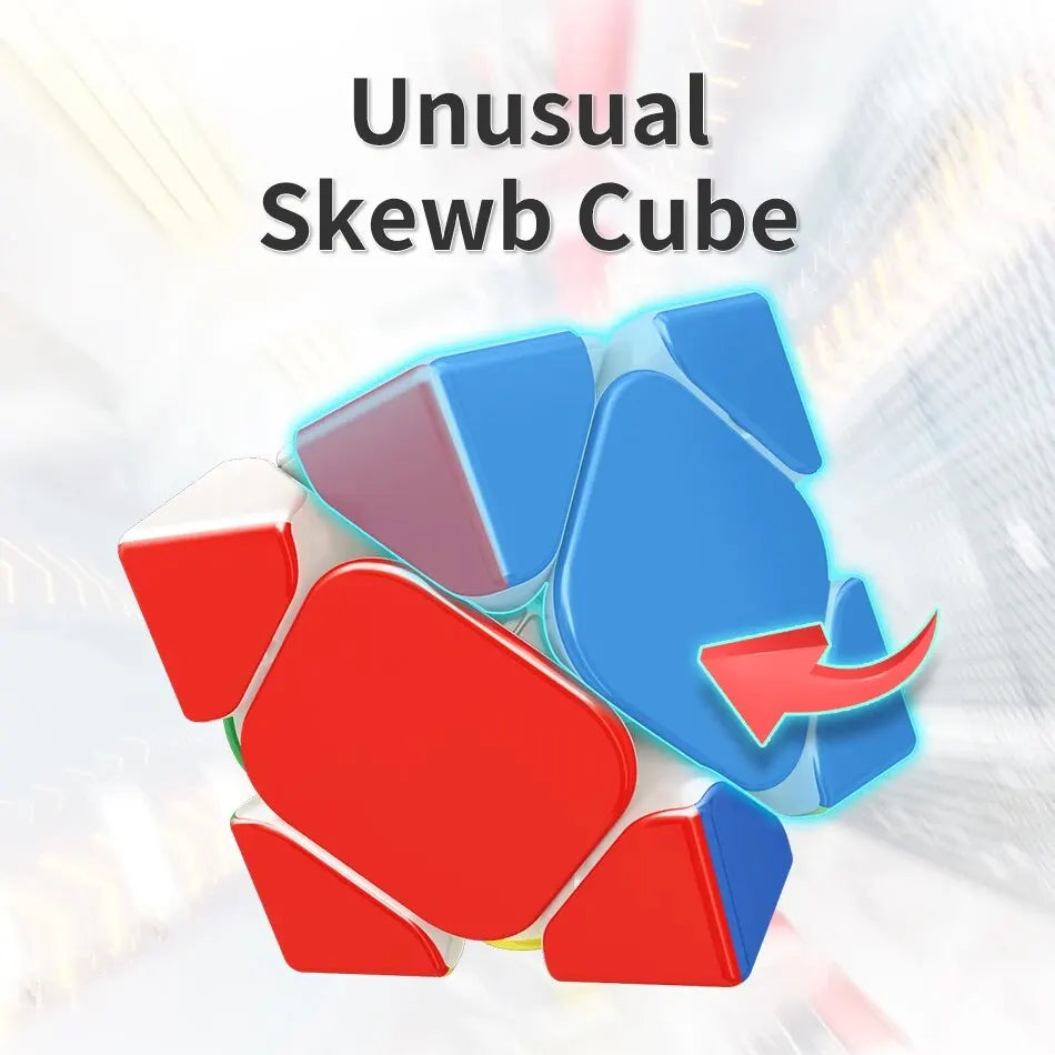 MOYU RS M Skewb Magnetic Magic Speed Cube Professional Fidget Toys Moyu RS Maglev Skewb CubeCubo Magico Puzzle