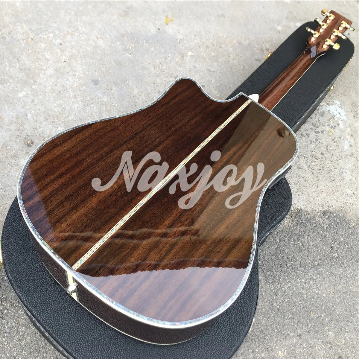 Cutaway 41 Inches D45 Model Solid Spruce Acoustic Guitar Rosewood Body Acoustic Electric Guitar