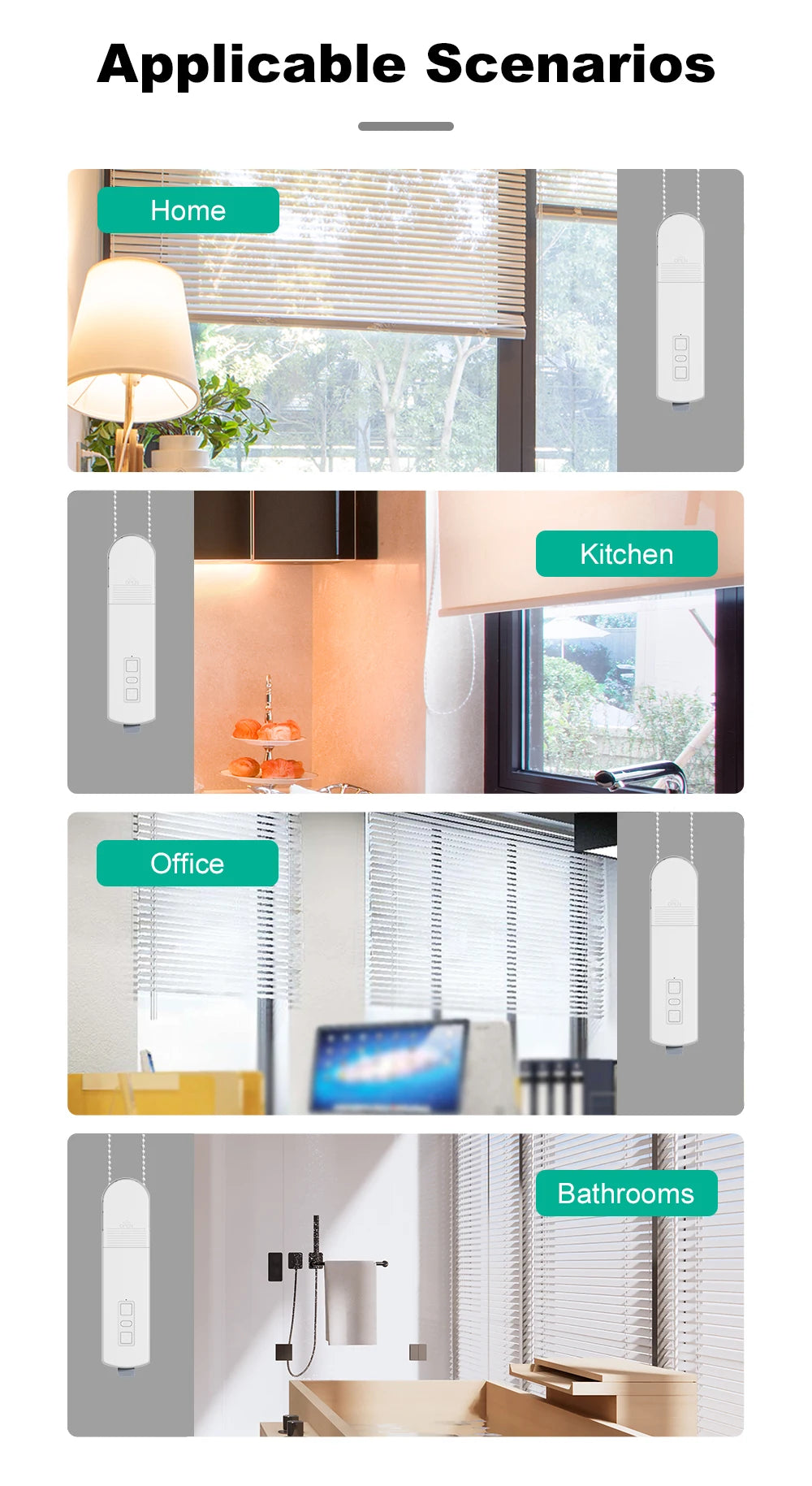 2025 Tuya Smart Blind Motor Zigbee Automatic Electric Roller Shutter Shadows App Control Lifting Curtain Opening Closing Driver