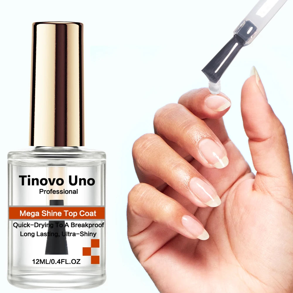Tinovo Uno Collagen Base Coat Normal Nail Polish Clear Base Oil Air Dry Nail Hardener Strengthener Manicure Birttle Nails Care