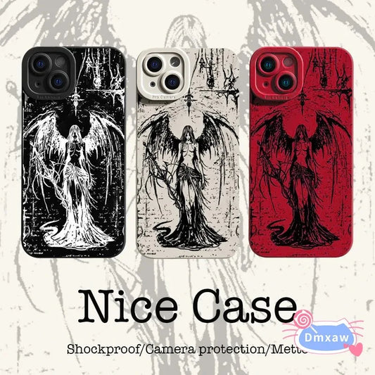Gothic Style Case For Samsung Galaxy A16 A06 M35 M55 F15 M15 A55 A35 A25 A15 M34 M54 M14 A01 A056 A05s Cute Cool Soft Cover