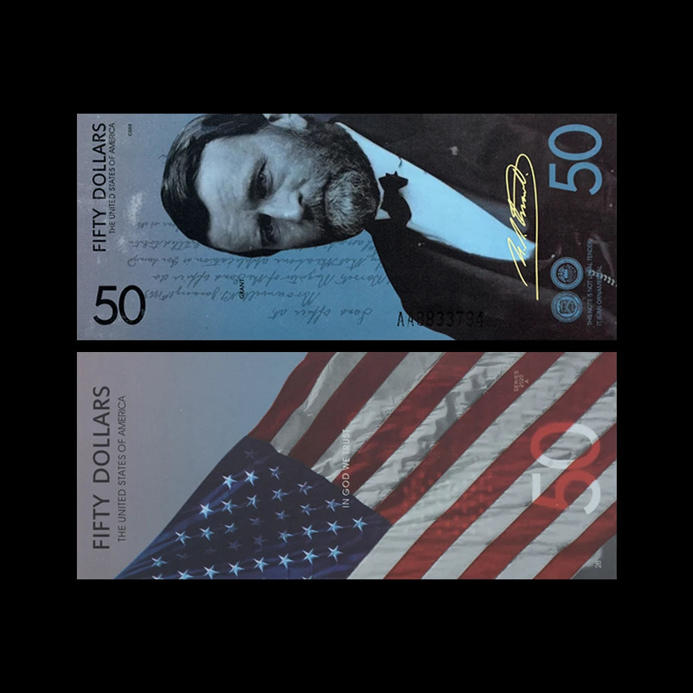 6pcs US President's New Dollar banknotes 1 5 10 20 50 100dollars Ticket The Great People Paper Money with UV Mark Souvenir Gift